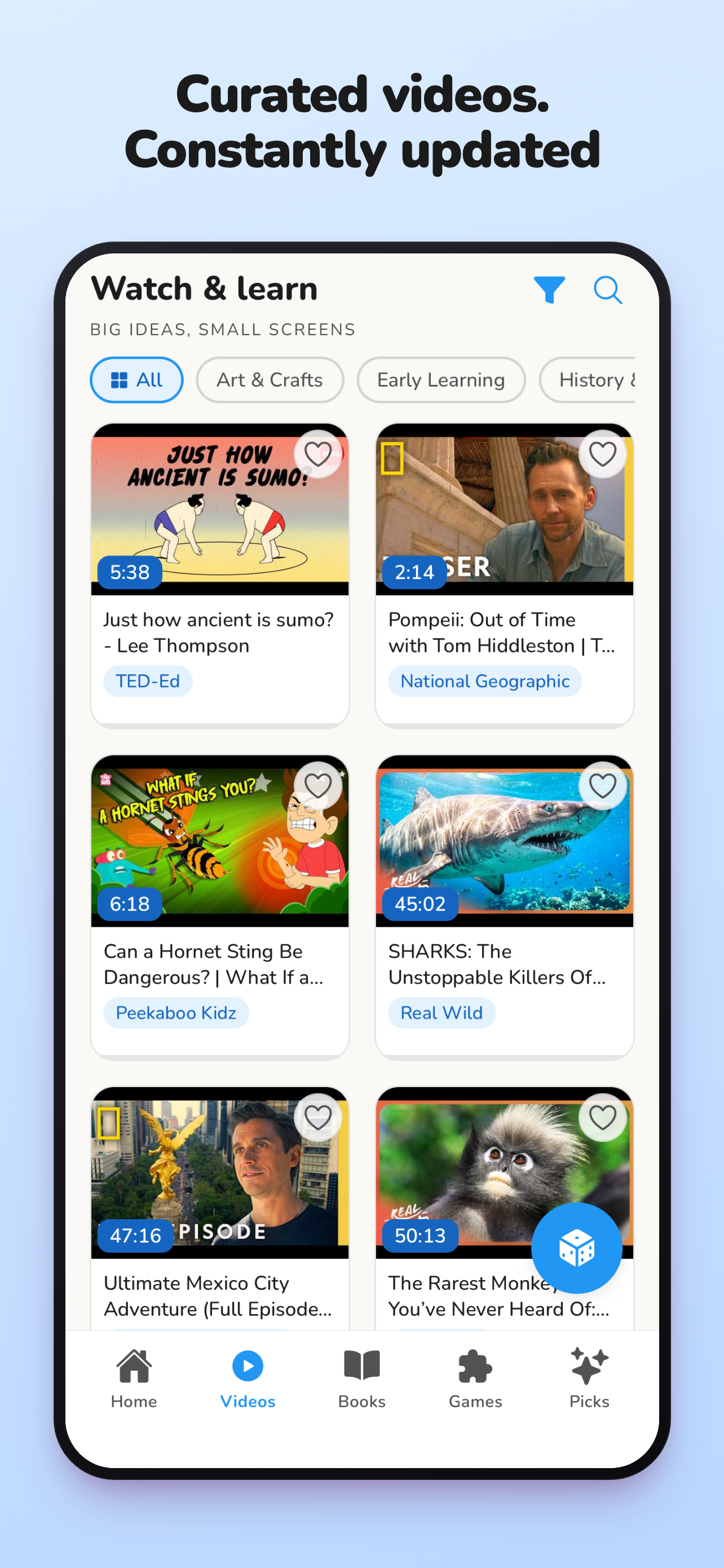 Spark+ curated videos
